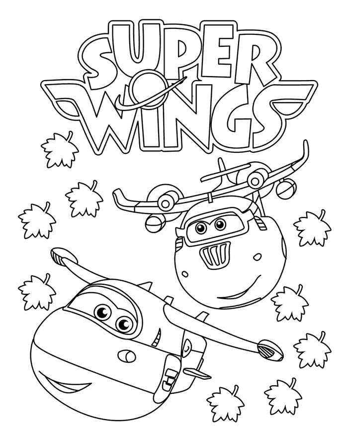 Super Wings Printable Coloring Pages