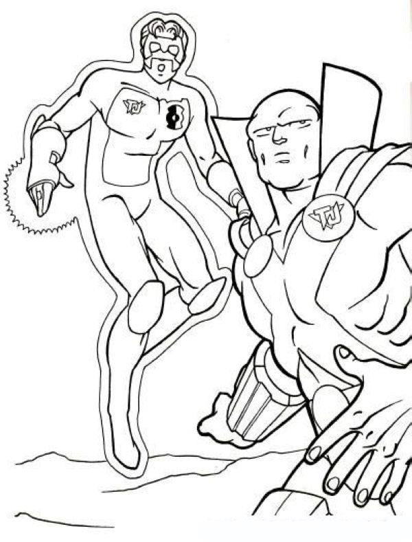 Superhero S For Kids Green Lanterne Coloring Pages Printable