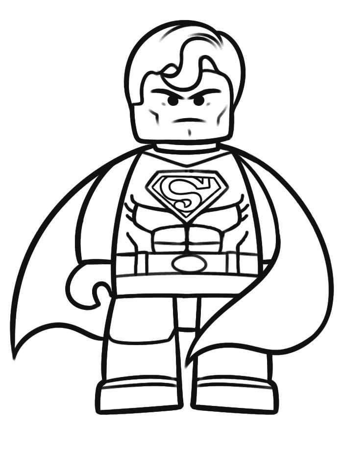 Superman Lego Coloring Pages
