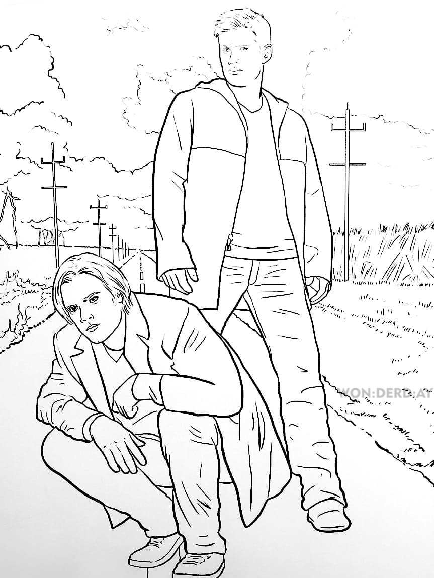 Printable Supernatural Coloring Pages Pdf