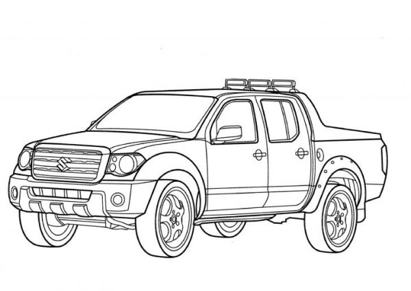 Suzuki Pick Up Truck Coloring Pictures