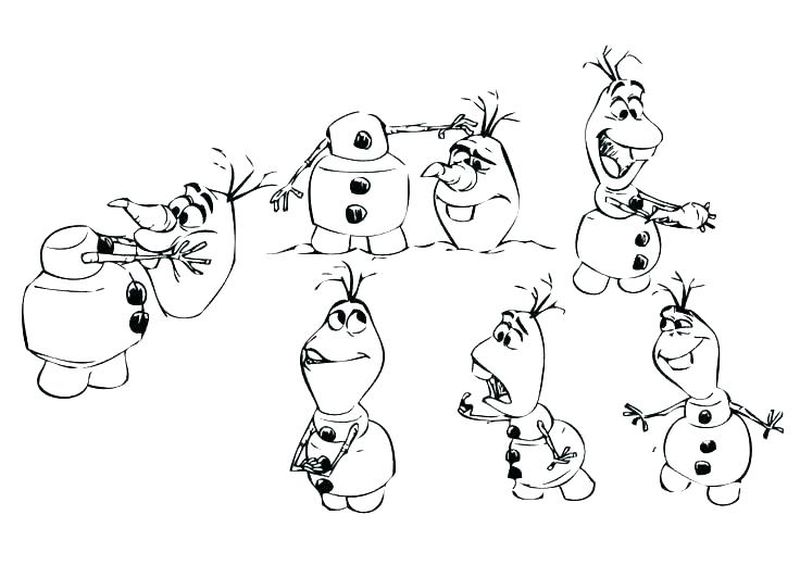 Sven And Olaf Coloring Pages