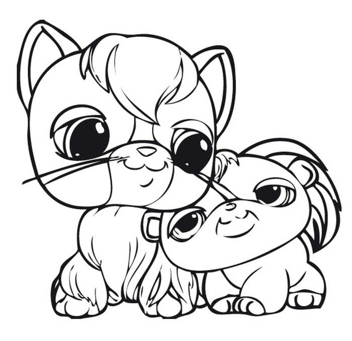 Sweet Littlest Pet Shop Coloring Pages