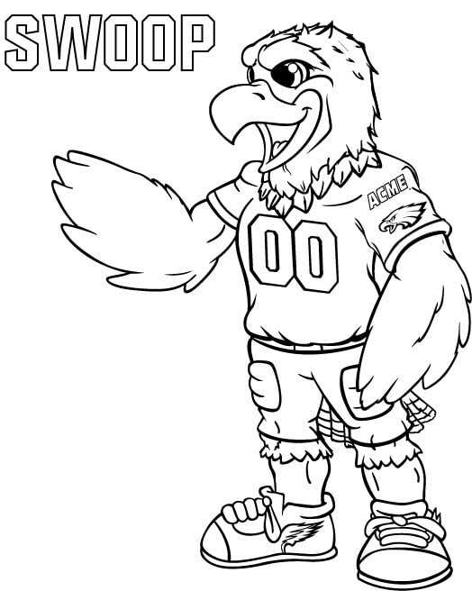 Swoop Philadelphia Eagles Coloring Pages