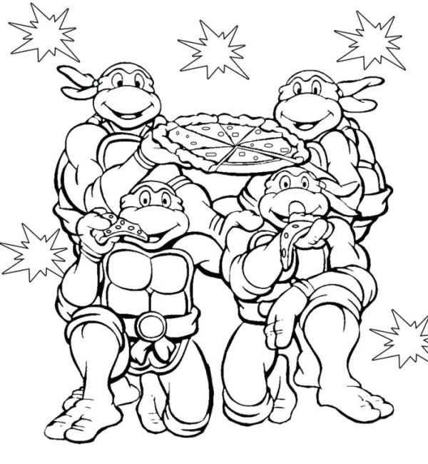 TMNT Coloring Page to Print