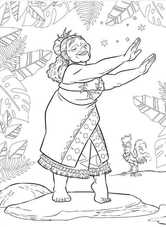 Tala Waialiki Moana Coloring Pages