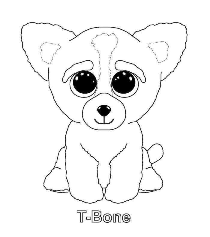 Tbone Beanie Boo Coloring Pages