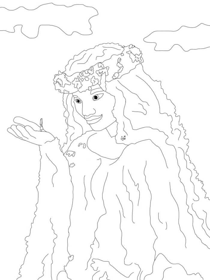 Te Fiti Coloring Page