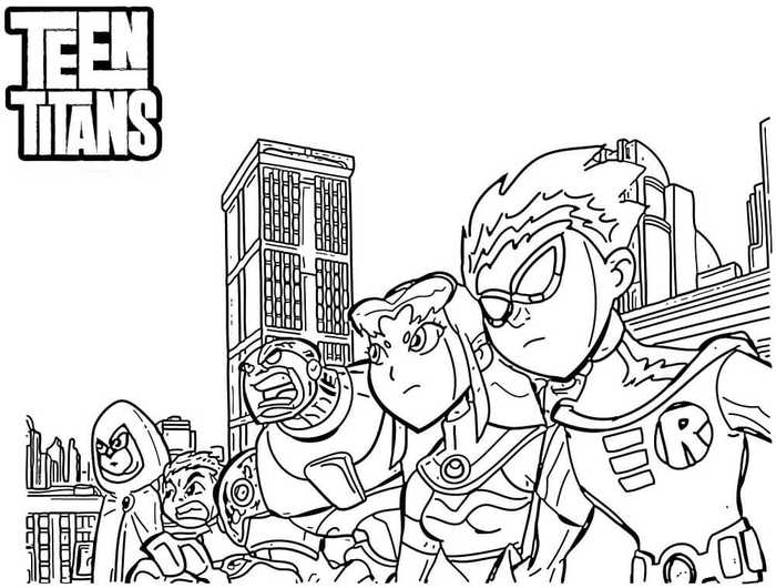 Teen Titans Coloring Pages