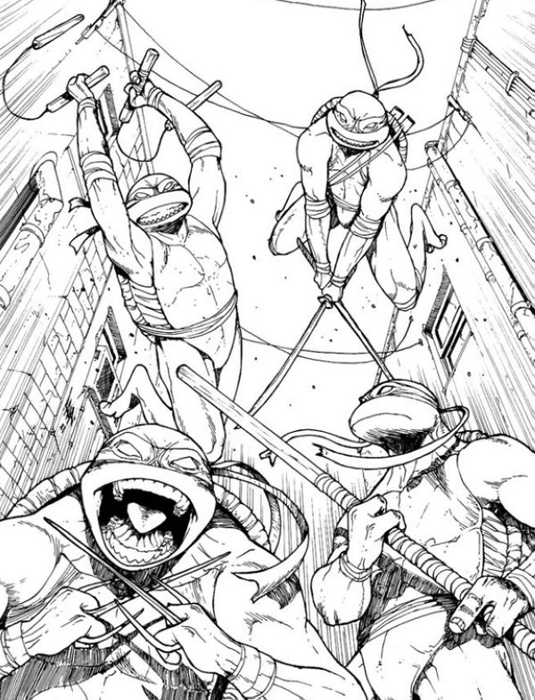 ninja turtles coloring pages