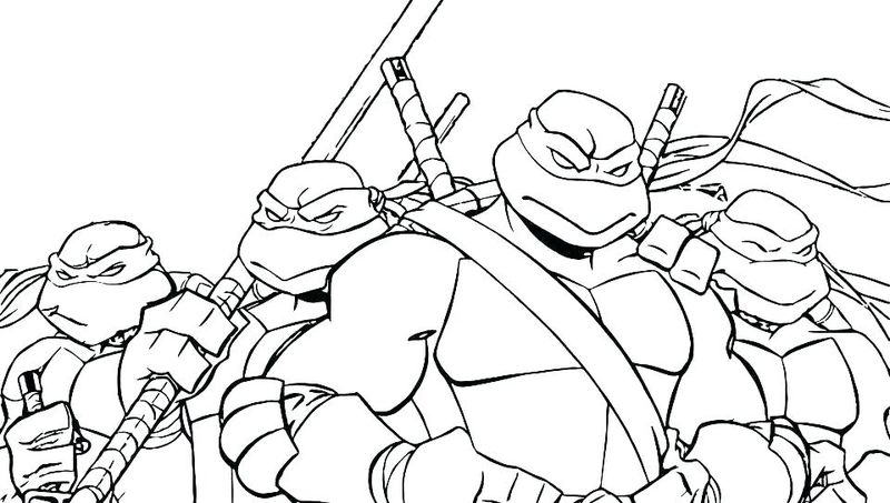 Teenage Ninja Turtle Coloring Pages