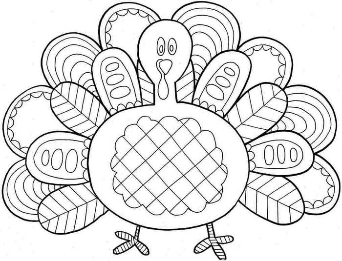 Thanksgiving Coloring Page Printable