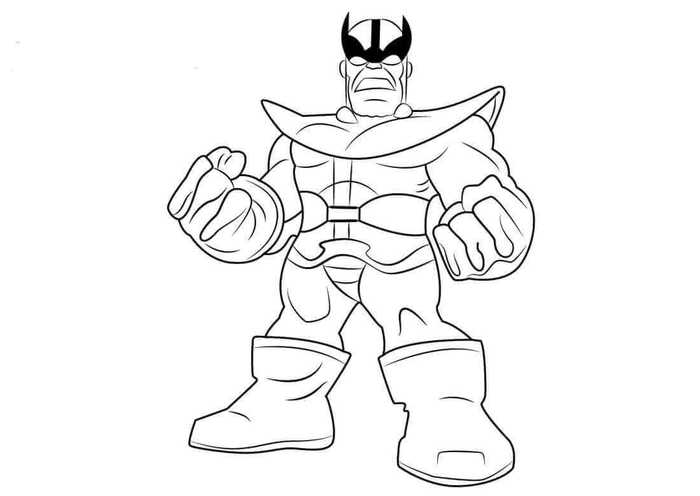 Thanos Coloring Pages For Kids