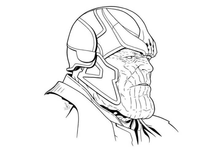 Thanos Mad Titan Coloring Pages