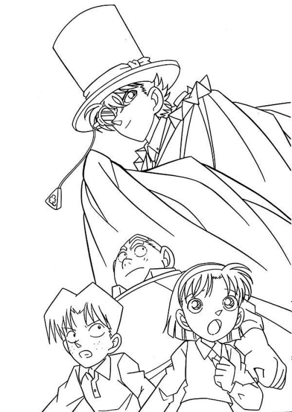 Detective Conan Coloring Pages PDF - Coloringfolder.com