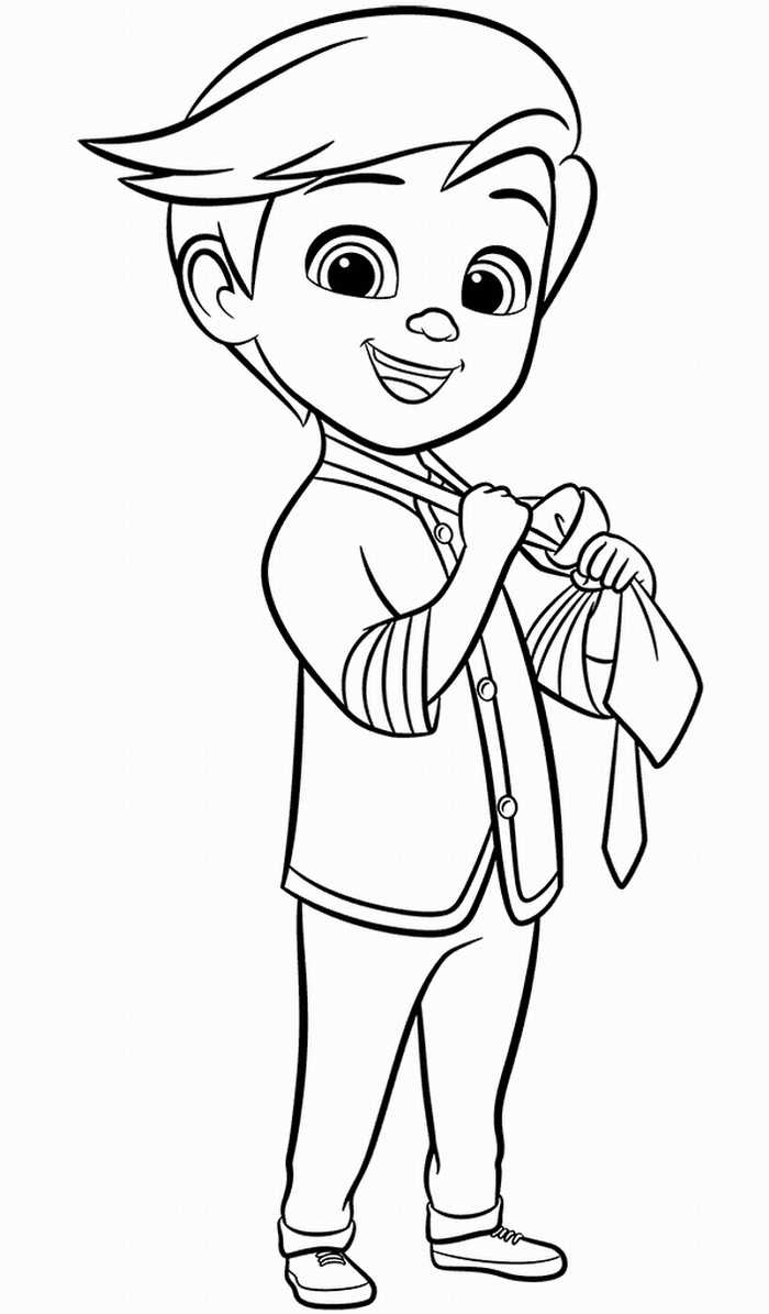 The Boss Baby Tim Templeton Coloring Page