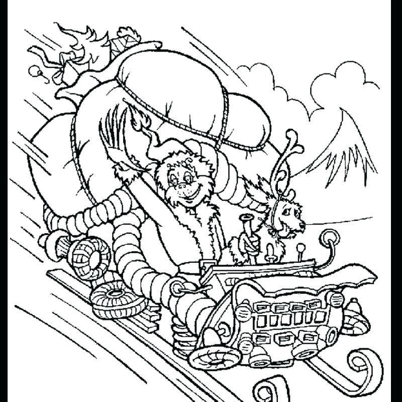 grinch and max coloring pages