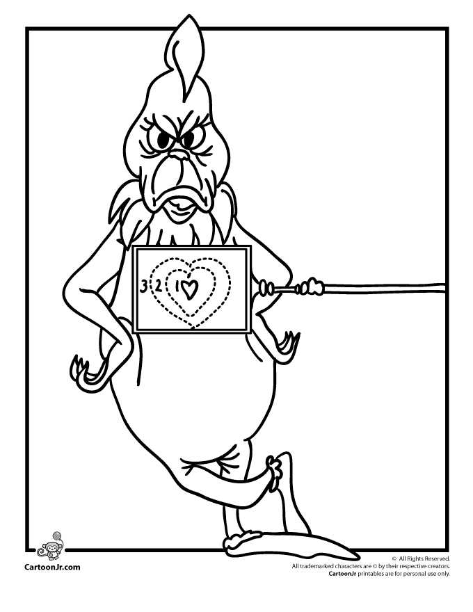 The Grinch Coloring Pages 1