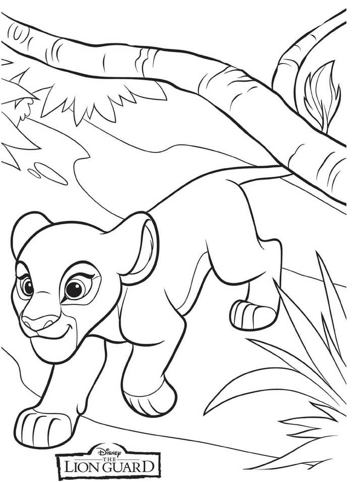 The Lion Guard Kiara Coloring Page