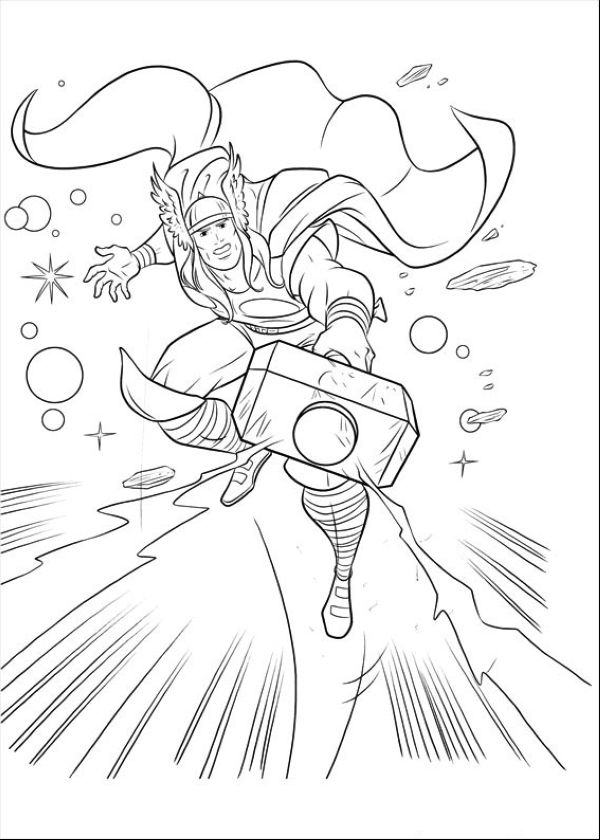 Thor Coloring Pages Images
