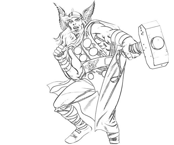 Thor Coloring Pages Photos