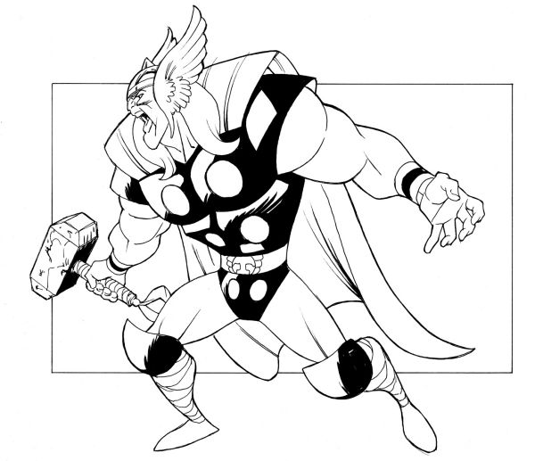 Thor Coloring Pages Printable