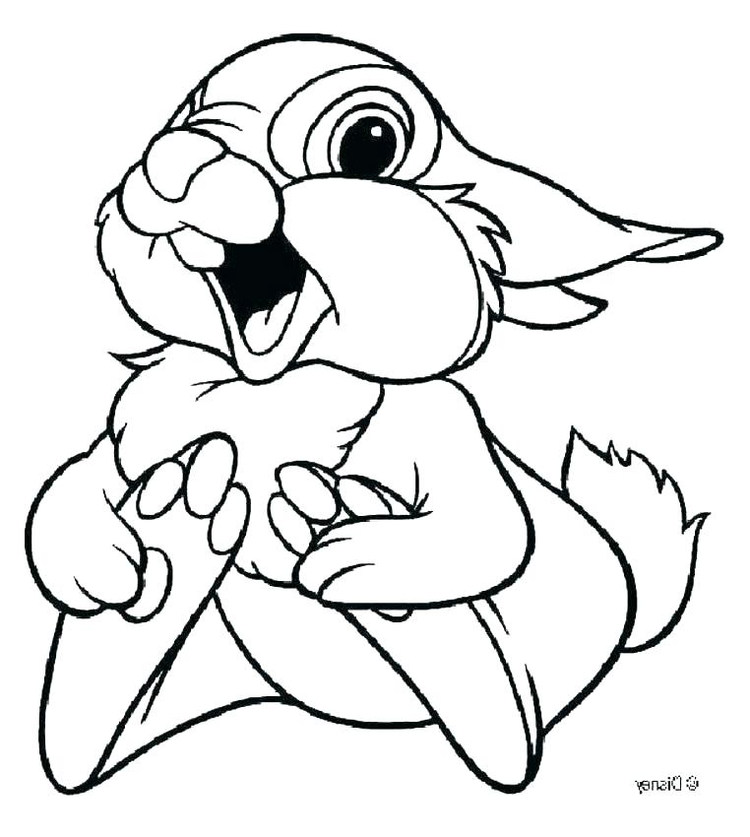 Thumper Coloring Sheets