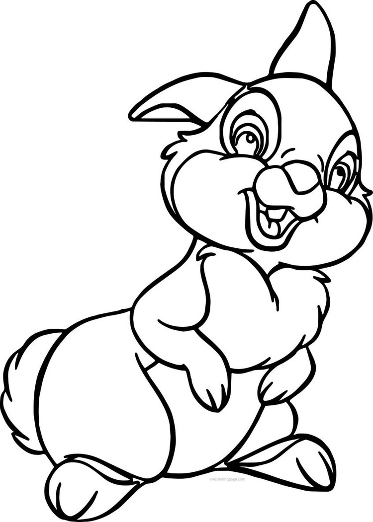 Thumper Laughing Coloring Pages