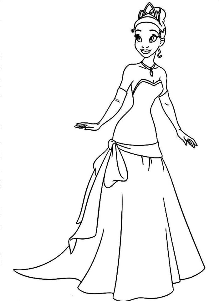 Tiana Coloring Pages To Print