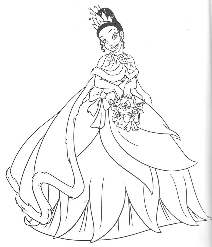 Tiana Printable Coloring Pages