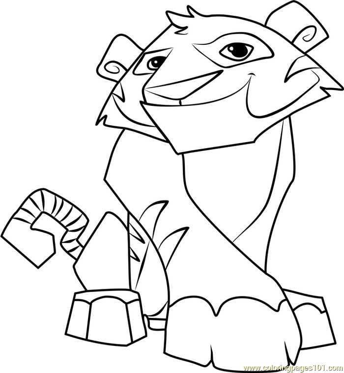 Tiger Animal Jam Coloring Pages
