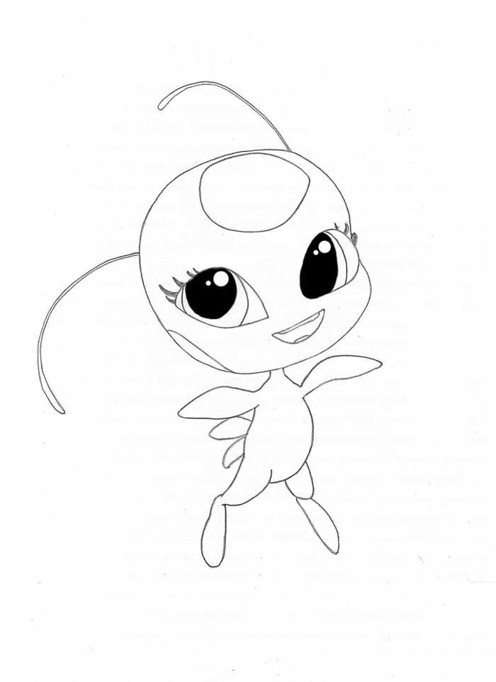 Tikki From Miraculous Ladybug Coloring Pages