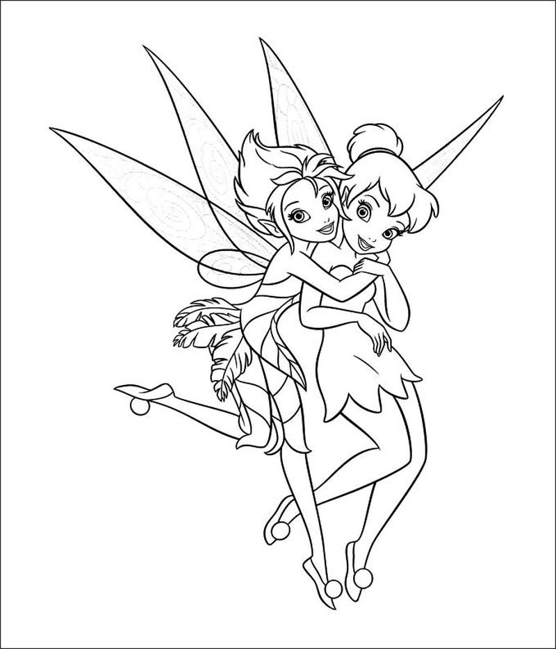 Tinkerbell And Friends Printable Coloring Pages