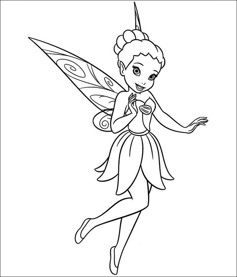 Tinkerbell And Periwinkle Coloring Pages