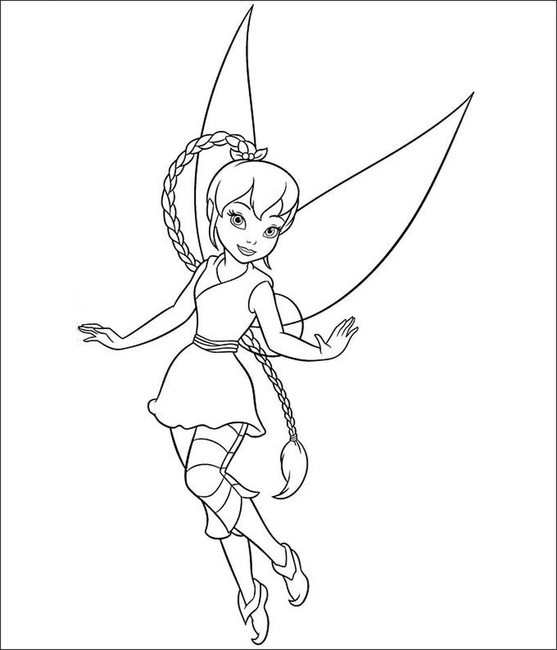 Tinkerbell Christmas Coloring Pages To Print