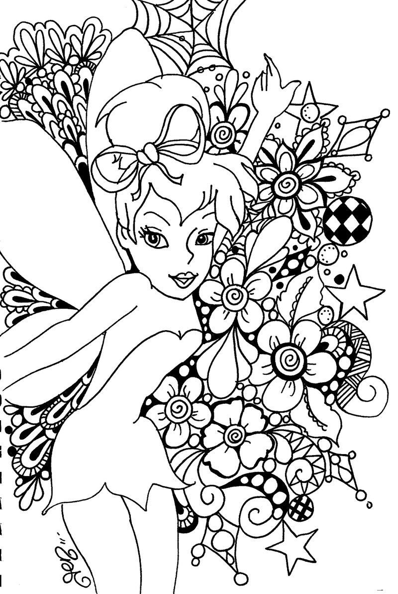 Tinkerbell Christmas Coloring Pages