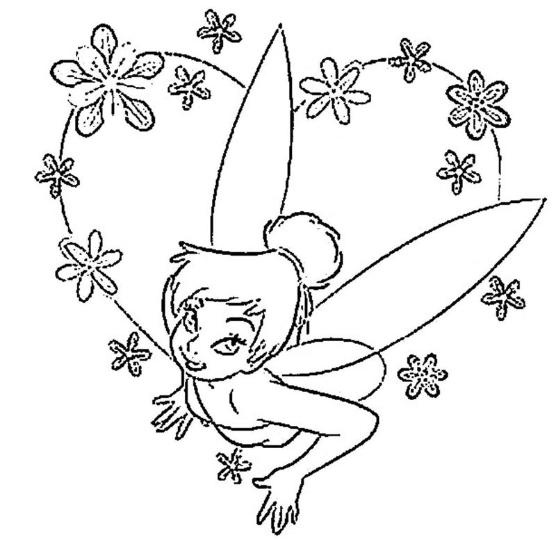 Tinkerbell Coloring Pages For Free