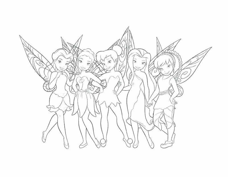 Tinkerbell Coloring Pages For Kids Printable