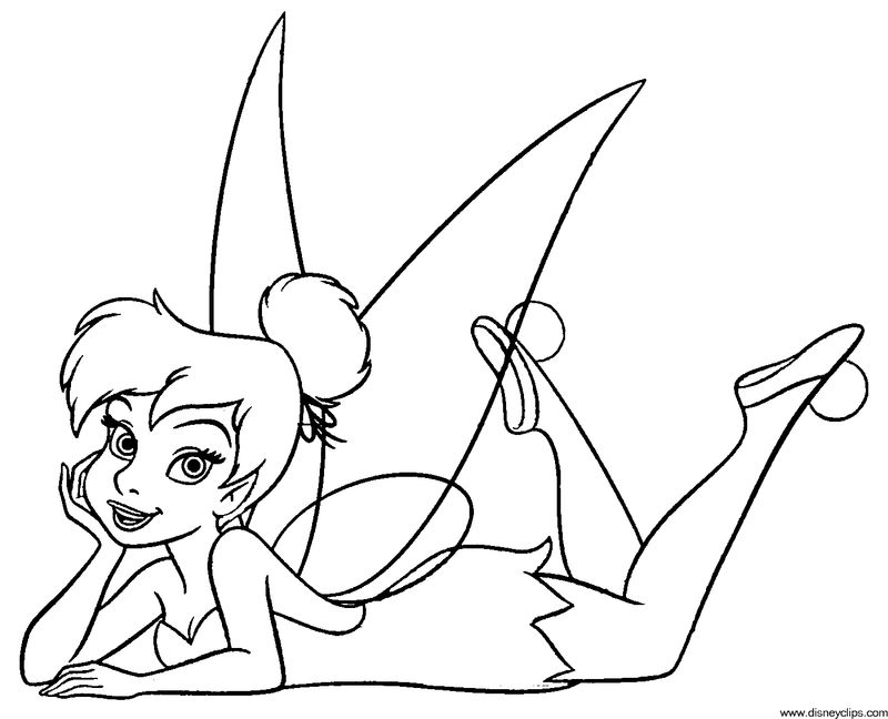 Tinkerbell Coloring Pages To Print Out