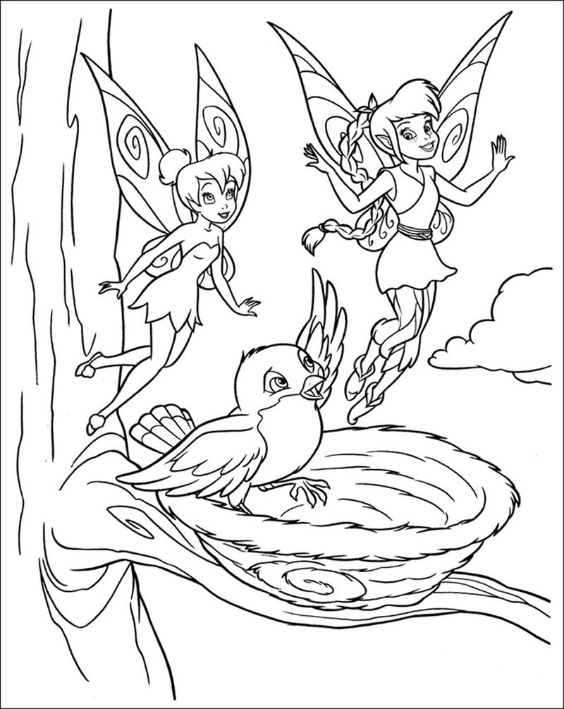 Tinkerbell Fairies Coloring Pages