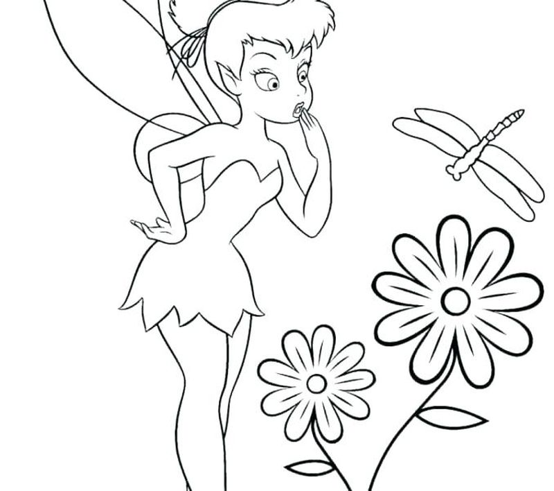 Tinkerbell Pictures Coloring Pages