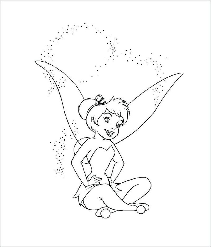 Tinkerbell Valentine Coloring Pages