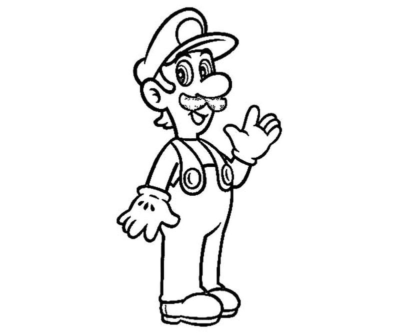 Toad From Super Mario Coloring Pages