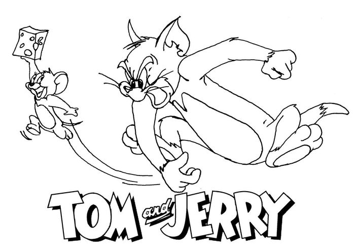 Tom And Jerry Cartoon Coloring Pages