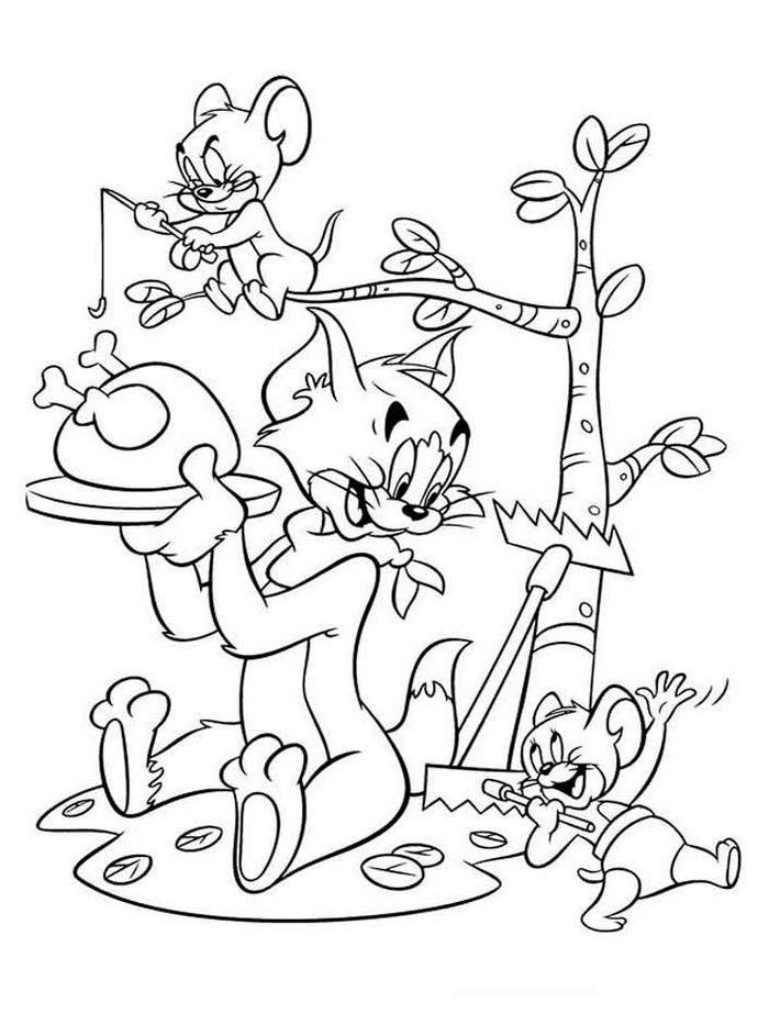 Tom And Jerry Coloring Pages Book