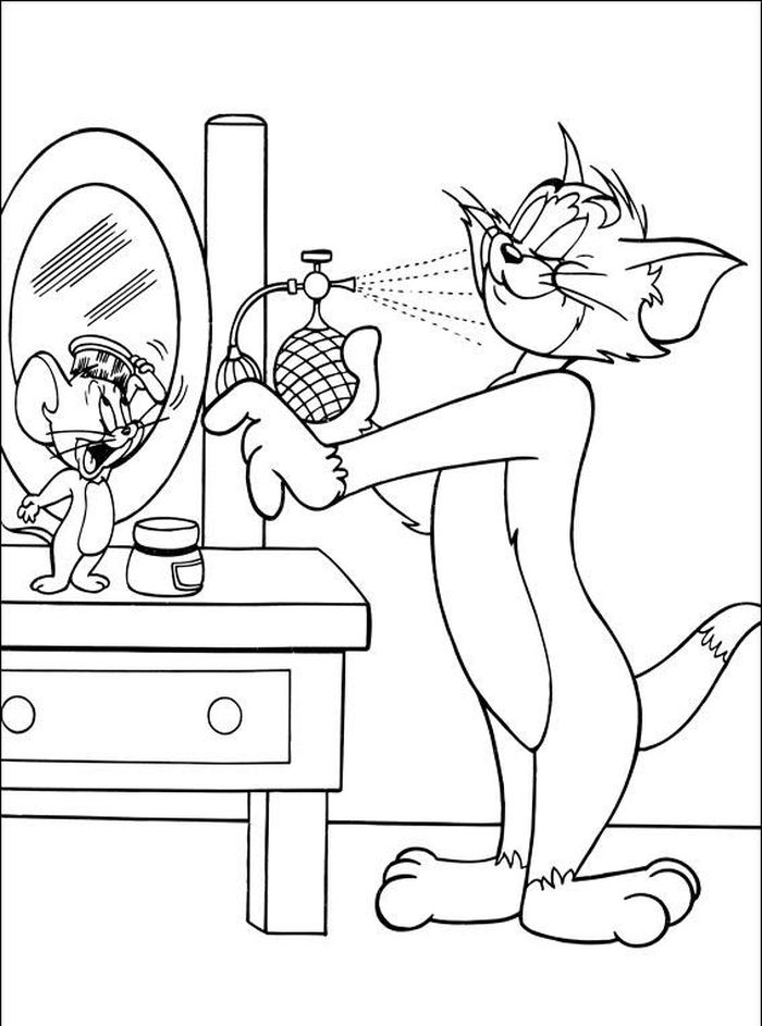Tom And Jerry Coloring Pages Drawing Steps Video