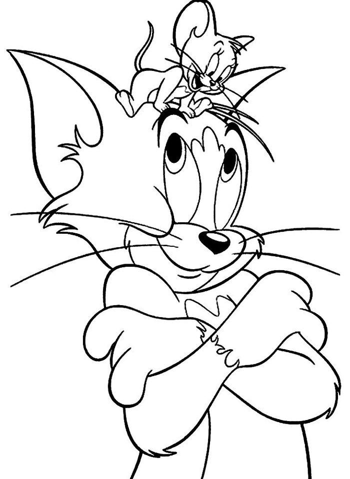 Free Printable Tom And Jerry Coloring Pages PDF - Coloringfolder.com