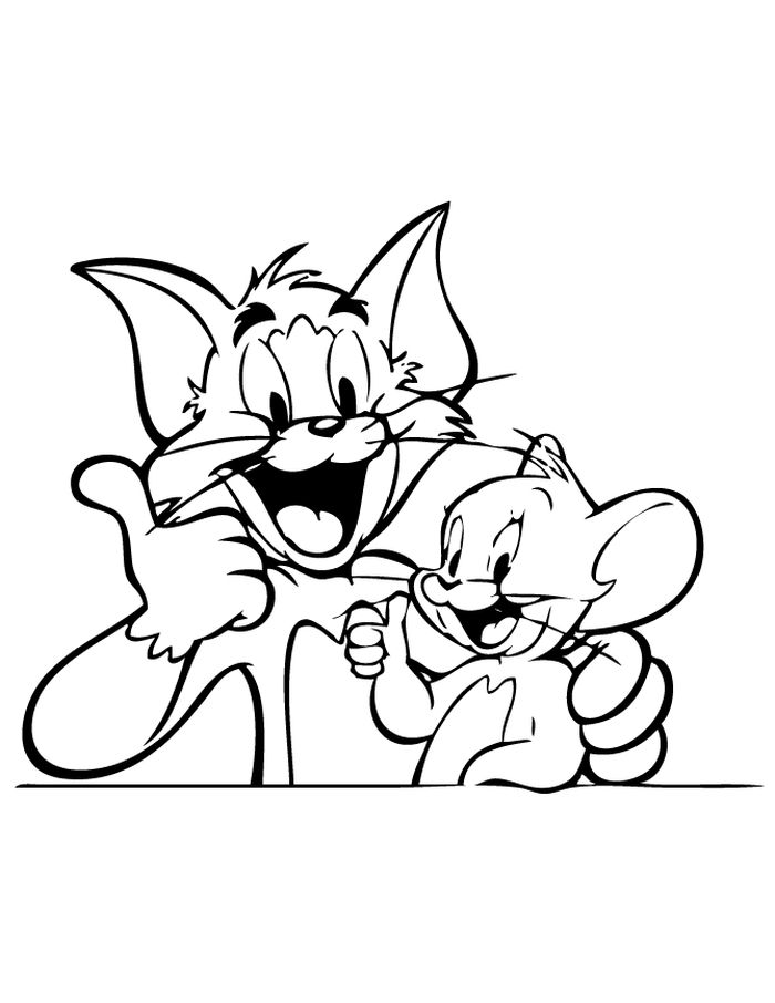 Free Printable Tom And Jerry Coloring Pages PDF - Coloringfolder.com