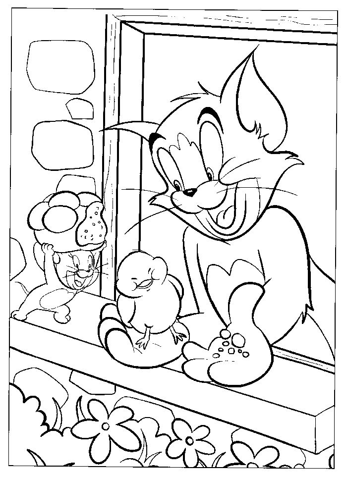 Free Printable Tom And Jerry Coloring Pages PDF - Coloringfolder.com