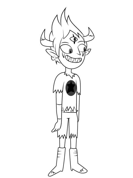 Tom Star Vs. The Forces Of Evil Coloring Page